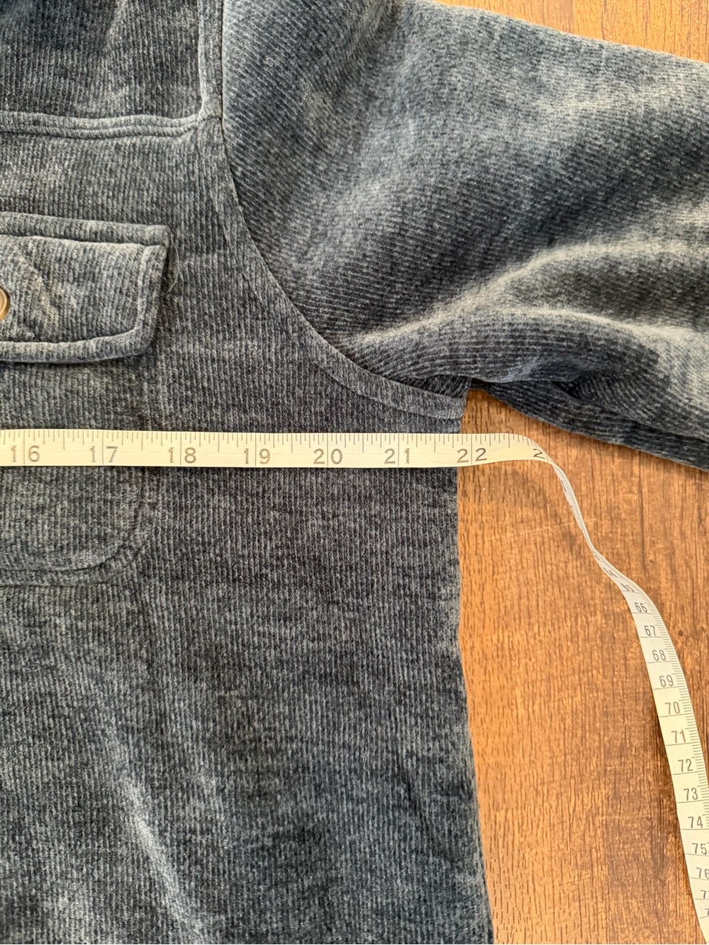 32 degrees heat Women's Plush Button-Front Jacket - slate blue - Picture 6 of 8